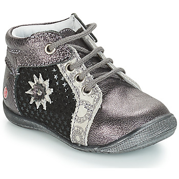 Shoes Girl Mid boots GBB RESTITUDE Silver / Black / Grey