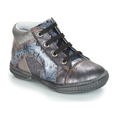 Shoes Girl High top trainers GBB ROSETTA Silver / Blue