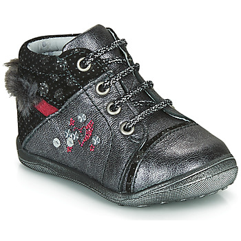 Shoes Girl Mid boots Catimini ROULETTE Grey / Silver