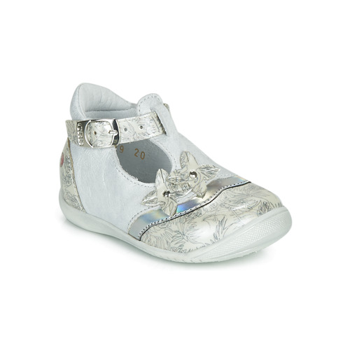 Shoes Girl Ballerinas GBB SELVINA White / Silver