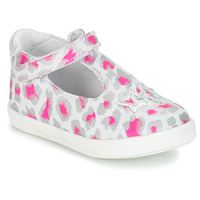 Shoes Girl Ballerinas GBB SABRINA Grey / Pink / White
