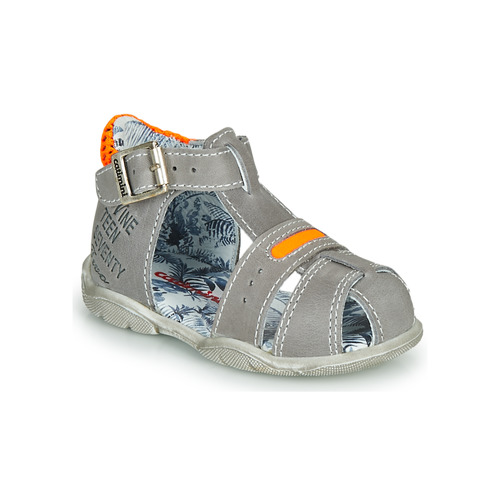 Shoes Boy Sandals Catimini SPHINX Grey / Orange