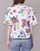 Clothing Women Blouses Love Moschino W4G2801 White / Multicolour