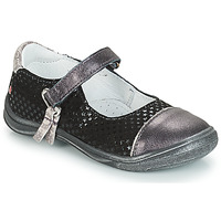 Shoes Girl Ballerinas GBB RIKA Grey / Black