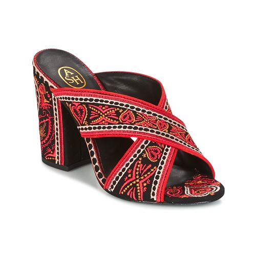 Shoes Women Mules Ash LOLA Black / Red