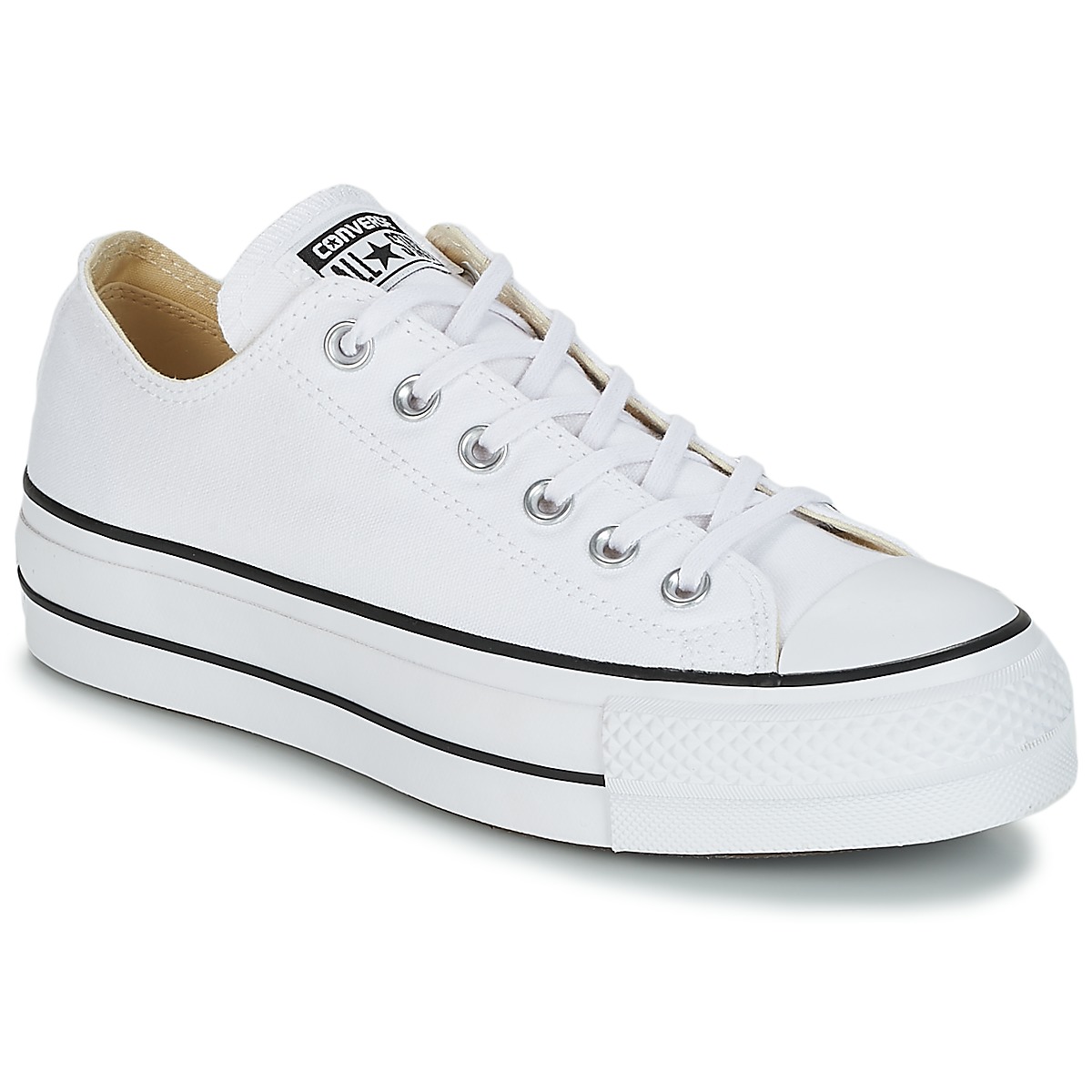 Converse Chuck Taylor All Star Lift Clean Ox Core Canvas White - Fast  delivery | Spartoo Europe ! - Shoes Low top trainers Women 88,00 €