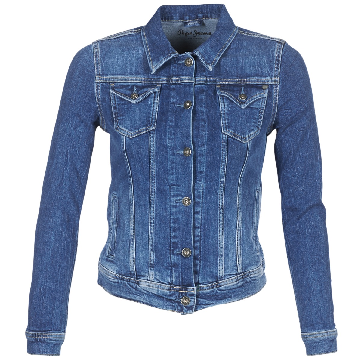 Pepe / Fast Europe jeans | Medium Clothing Denim delivery - ! 87,20 - Blue Spartoo THRIFT Women jackets €