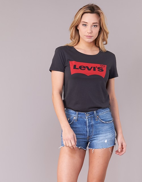 Levi's THE PERFECT TEE Black - Fast delivery | Spartoo Europe ! - Clothing  Long sleeved shirts Women 39,00 €