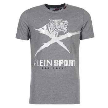 Clothing Men short-sleeved t-shirts Philipp Plein Sport BORIS Grey / Silver