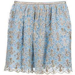 material Women Skirts Manoush ARABESQUE Blue / Gold