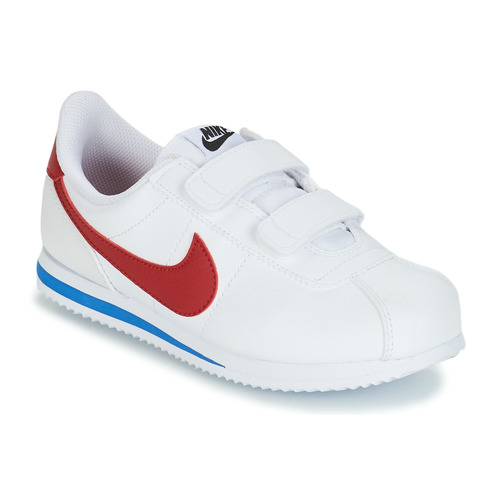 red white and blue nike cortez