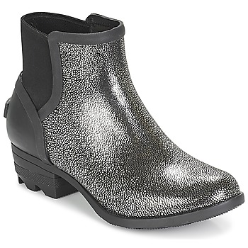 Shoes Women Mid boots Sorel JANEY CHELSEA Black / Silver