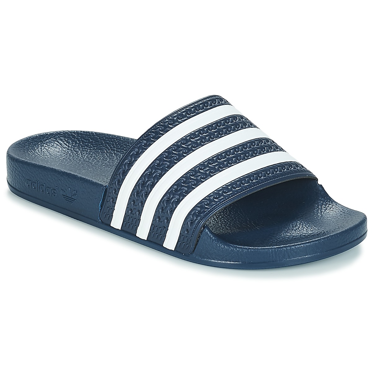 adidas Originals ADILETTE Marine / White - Fast delivery | Spartoo Europe !  - Shoes Sliders 35,00 €