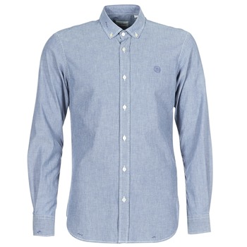 material Men long-sleeved shirts Serge Blanco 15 DOS Blue