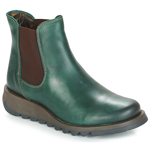 Shoes Women Mid boots Fly London SALV Green