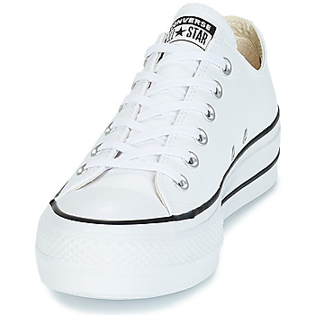 Converse CHUCK TAYLOR ALL STAR LIFT CLEAN OX LEATHER White