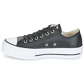 Converse CHUCK TAYLOR ALL STAR LIFT CLEAN OX LEATHER Black / White