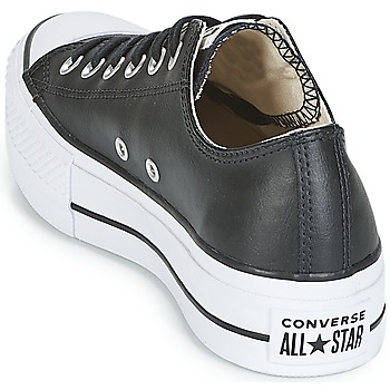 Converse CHUCK TAYLOR ALL STAR LIFT CLEAN OX LEATHER Black / White