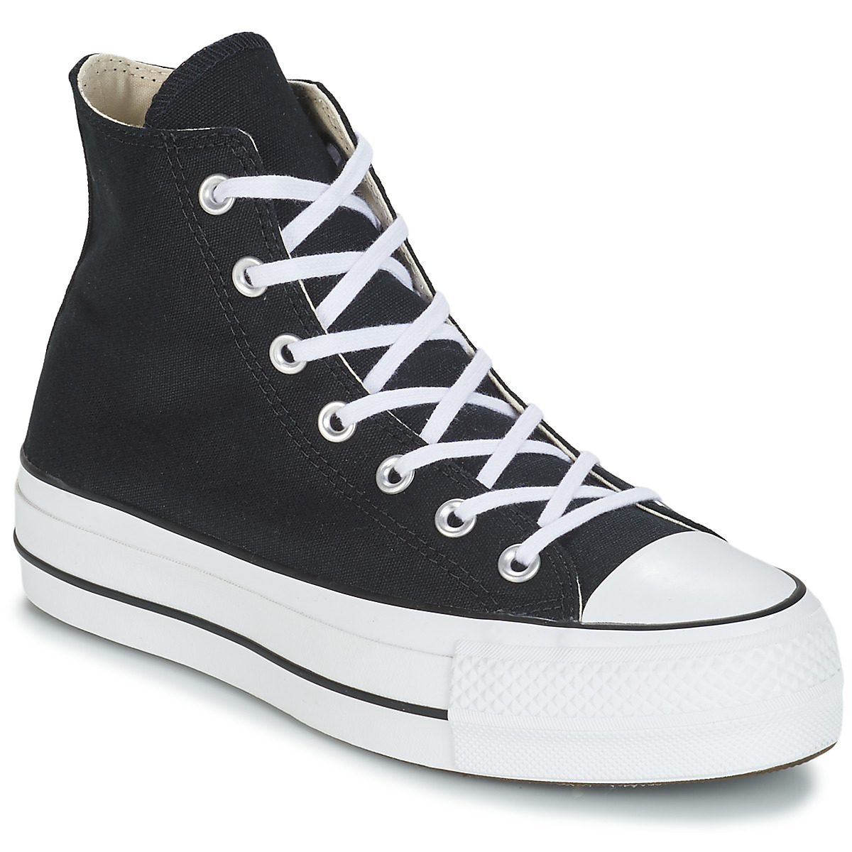 Converse CHUCK TAYLOR ALL STAR LIFT CANVAS HI Black - Fast delivery |  Spartoo Europe ! - Shoes High top trainers Women 85,00 €