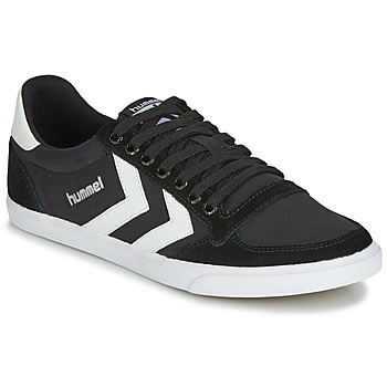 Shoes Low top trainers hummel TEN STAR LOW CANVAS Black / White