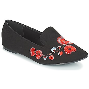 Shoes Women Loafers Moony Mood JASMINY Black / Flower