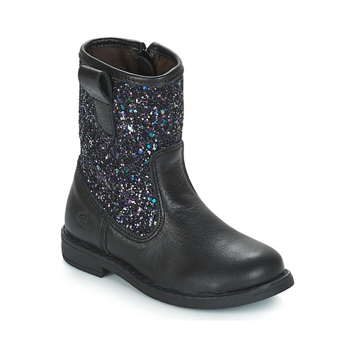 Shoes Girl Mid boots Citrouille et Compagnie JUCKER Black / Glitter