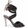 Shoes Women Sandals Charles Jourdan MADNESS Black / Sable
