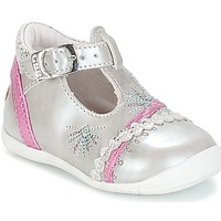 Shoes Girl Ballerinas GBB MARINA Vte / Silver / Kezia
