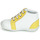 Shoes Girl High top trainers GBB FRANCKIE White / Yellow