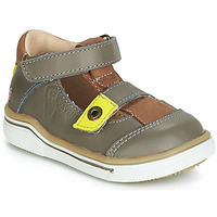 Shoes Boy Sandals GBB PORRO Grey / Yellow