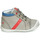 Shoes Boy High top trainers GBB TARAVI Grey / Red / Blue