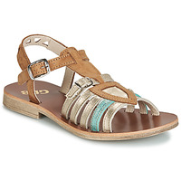 Shoes Girl Sandals GBB FANNI Brown / Gold