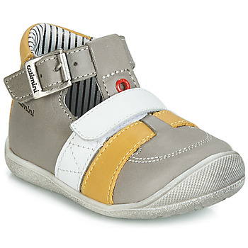Shoes Boy Sandals Catimini TIMOR Grey / Mustard