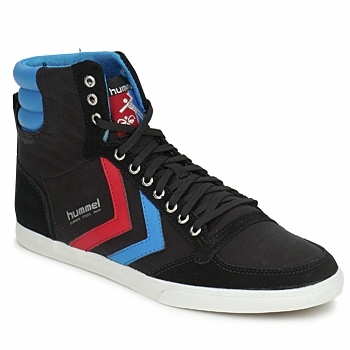Shoes High top trainers hummel TEN STAR HIGH CANVAS Black / Blue / Red