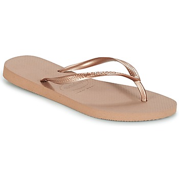 Shoes Women Flip flops Havaianas SLIM Pink / Gold
