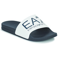 Shoes Sliders Emporio Armani EA7 SEA WORLD VISIBILITY SLIPPER White / Black