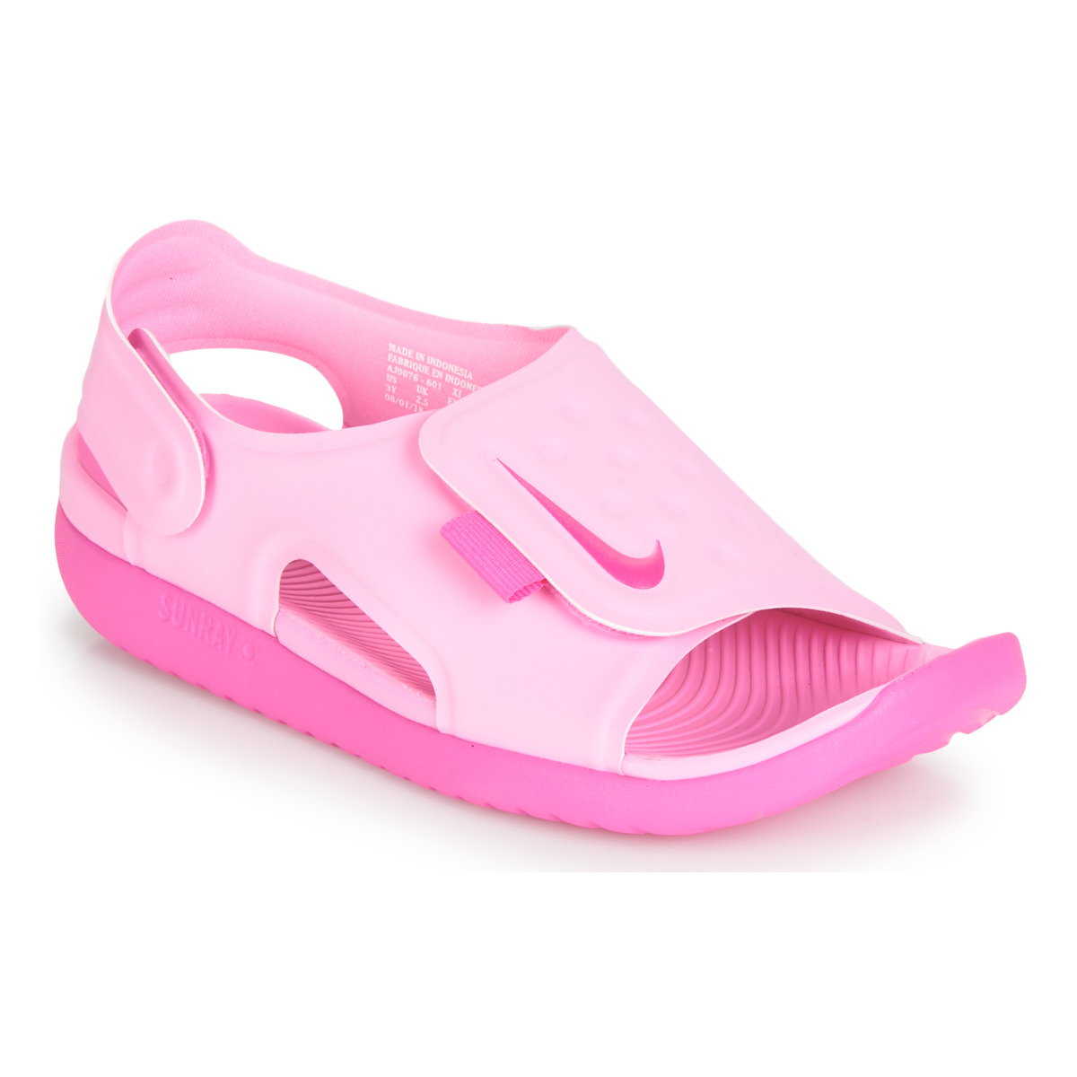 nike sunray sandals pink